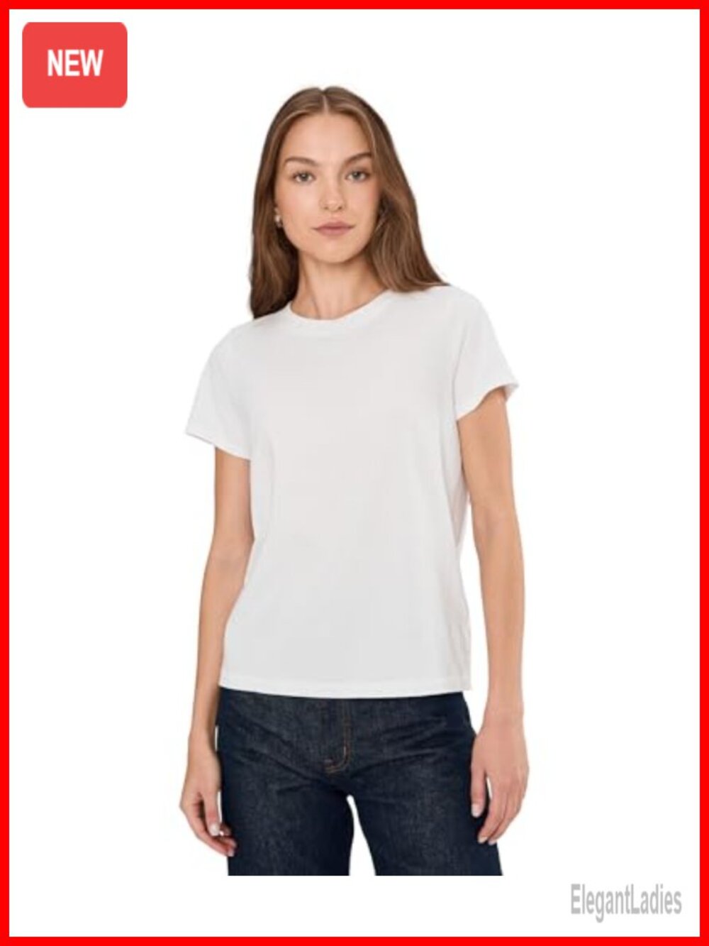 Madewell Northside Vintage Tee Lightweight Stretch Jersey Crew Neck Casual